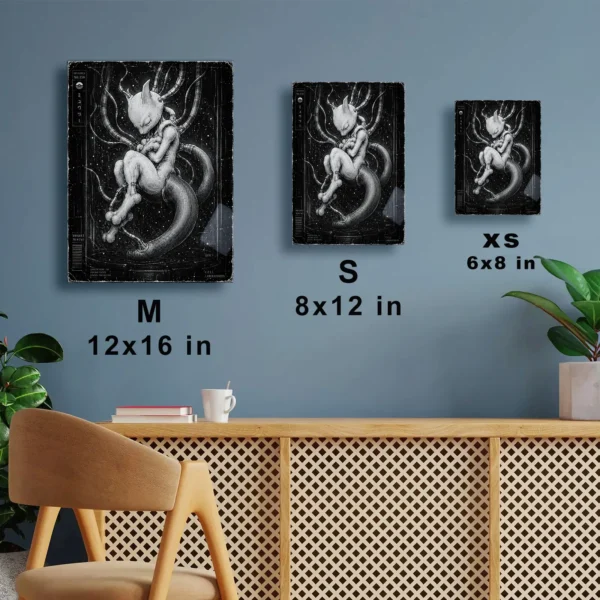 Anime Metal Poster Wall Decor - Poke - Mewtwo - Image 7