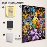 Anime Metal Poster Wall Decor - Poke - B - Image 2