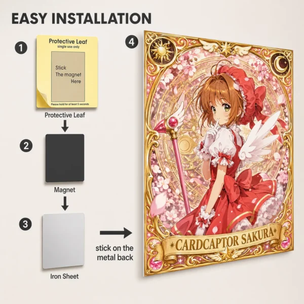Anime Metal Poster Wall Decor - Cardcaptor - A - Image 2