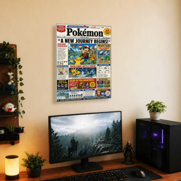 Anime Metal Poster Wall Decor - Poke - D - Image 5