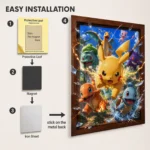 Anime Metal Poster Wall Decor - Poke - E - Image 2