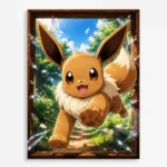 Anime Metal Poster Wall Decor - Poke - Eevee
