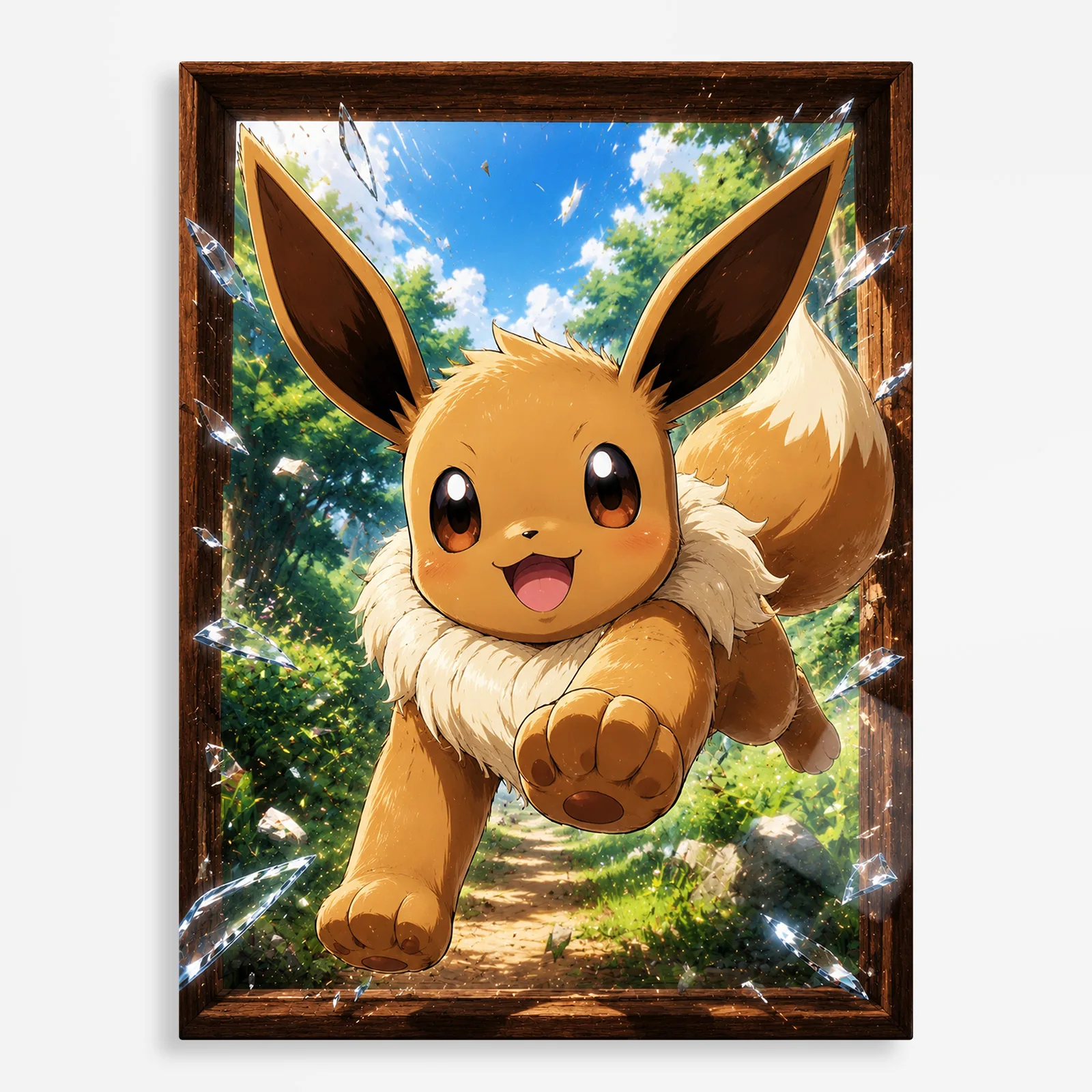 anime metal poster (346) s1 Anime Metal Poster Wall Decor - Poke - Eevee - Image 1