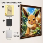 Anime Metal Poster Wall Decor - Poke - Eevee - Image 2