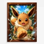 Anime Metal Poster Wall Decor - Poke - Eevee - A