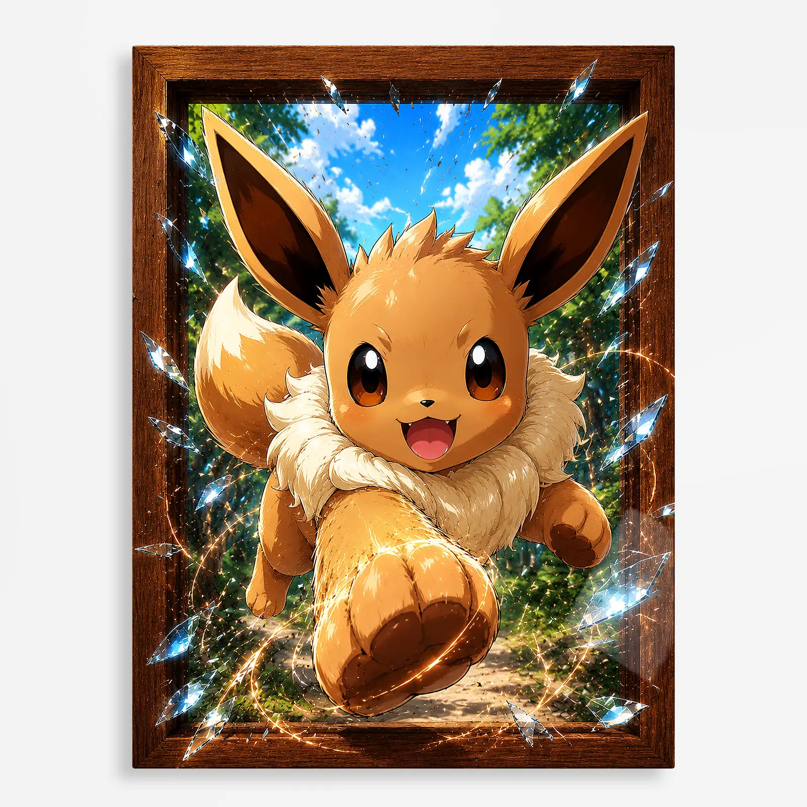 anime metal poster (347) s1 Anime Metal Poster Wall Decor - Poke - Eevee - A - Image 1