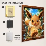 Anime Metal Poster Wall Decor - Poke - Eevee - A - Image 2