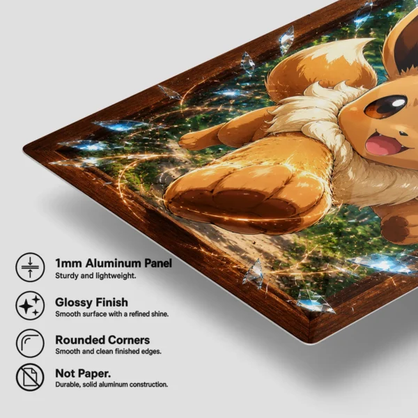 Anime Metal Poster Wall Decor - Poke - Eevee - A - Image 6