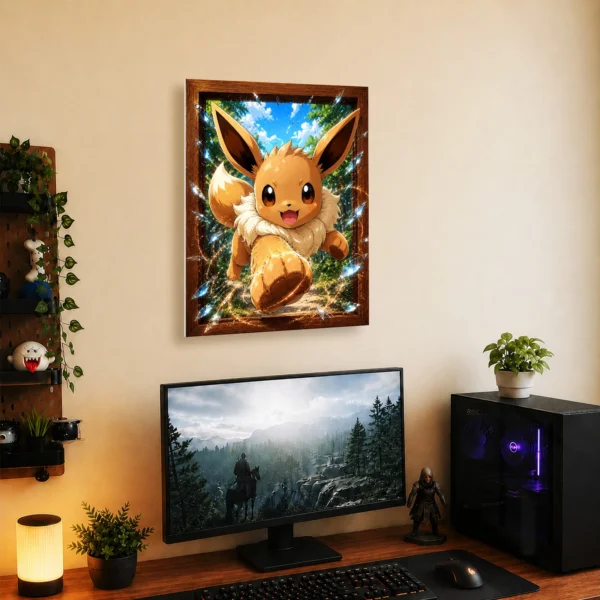 Anime Metal Poster Wall Decor - Poke - Eevee - A - Image 5