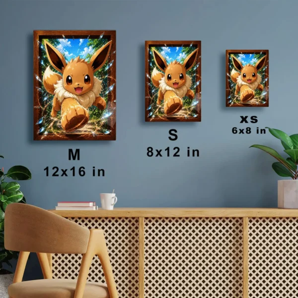 Anime Metal Poster Wall Decor - Poke - Eevee - A - Image 7