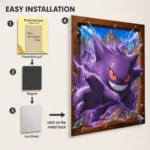 Anime Metal Poster Wall Decor - Poke - Gengar - Image 2