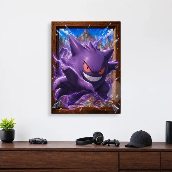 Anime Metal Poster Wall Decor - Poke - Gengar - Image 4