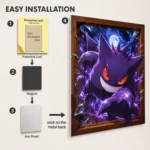 Anime Metal Poster Wall Decor - Poke - Gengar - A - Image 2