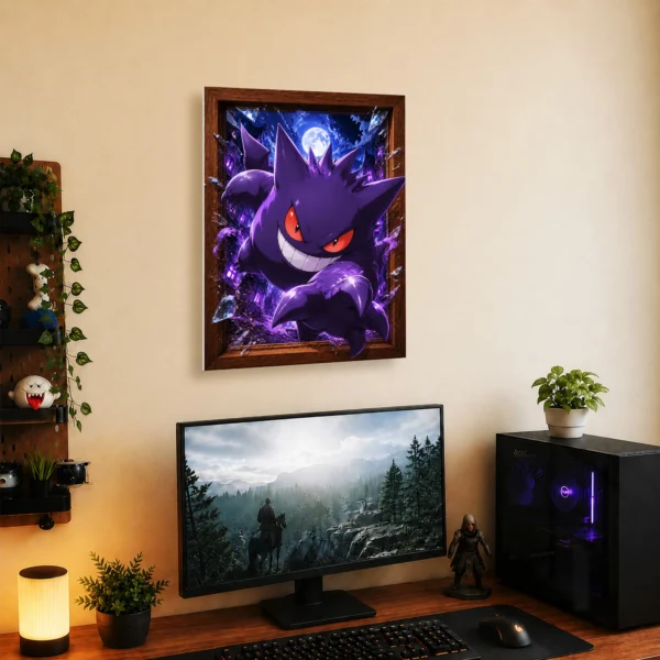 Anime Metal Poster Wall Decor - Poke - Gengar - A - Image 5