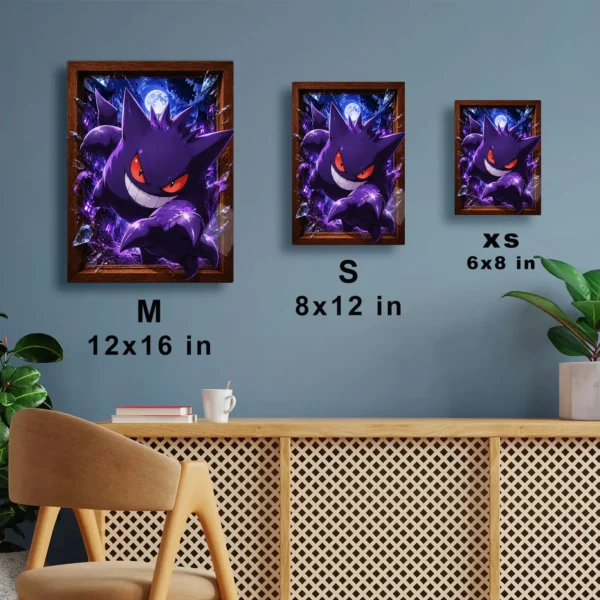Anime Metal Poster Wall Decor - Poke - Gengar - A - Image 7
