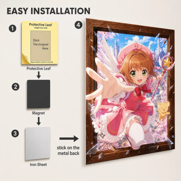 Anime Metal Poster Wall Decor - Cardcaptor - B - Image 2