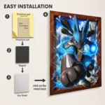 Anime Metal Poster Wall Decor - Poke - Lucario - A - Image 2