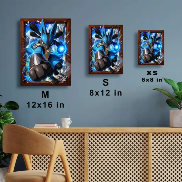 Anime Metal Poster Wall Decor - Poke - Lucario - A - Image 7