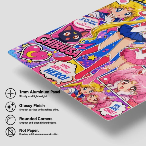 Anime Metal Poster Wall Decor - Sailor - Usagi Tsukino - Image 6