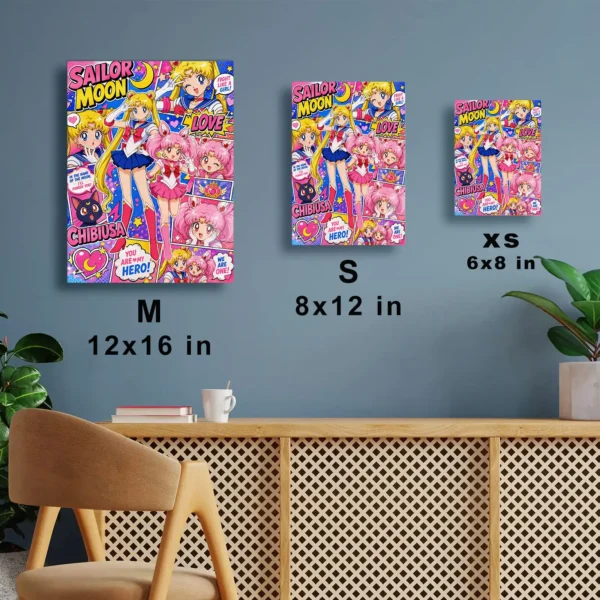Anime Metal Poster Wall Decor - Sailor - Usagi Tsukino - Image 7