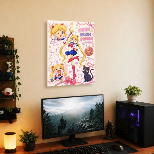 Anime Metal Poster Wall Decor - Sailor - Usagi Tsukino - A - Image 5