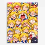 Anime Metal Poster Wall Decor - Sailor - Usagi Tsukino - B