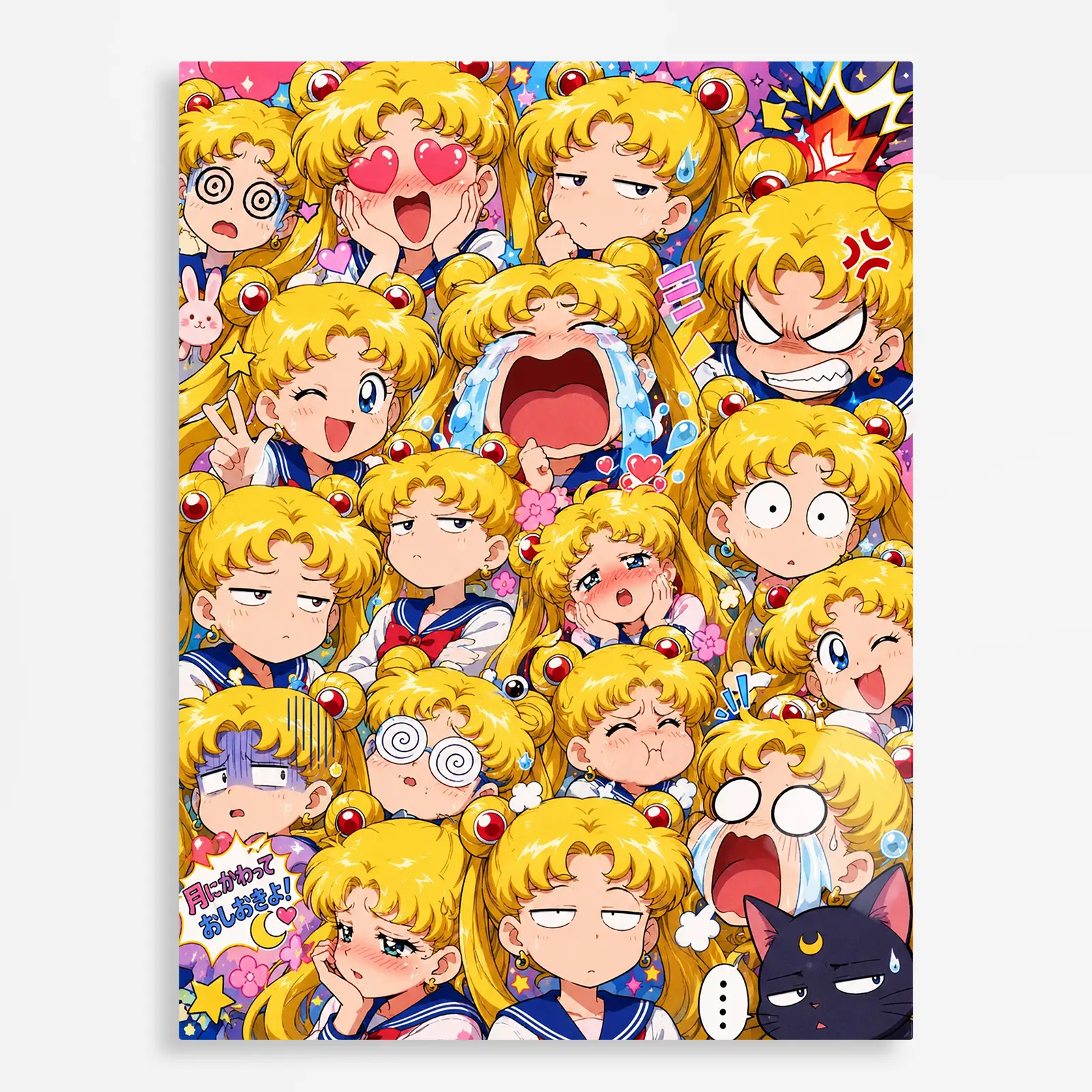 anime metal poster (358) s1 Anime Metal Poster Wall Decor - Sailor - Usagi Tsukino - B - Image 1