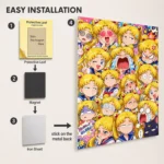 Anime Metal Poster Wall Decor - Sailor - Usagi Tsukino - B - Image 2