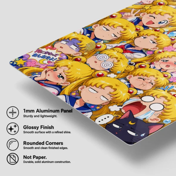 Anime Metal Poster Wall Decor - Sailor - Usagi Tsukino - B - Image 6