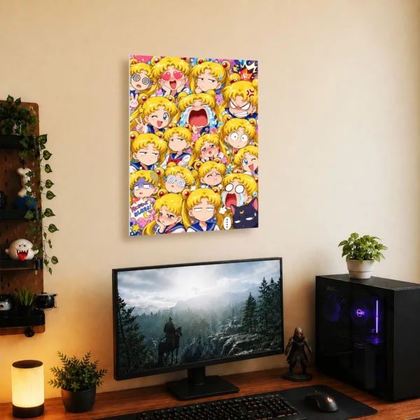Anime Metal Poster Wall Decor - Sailor - Usagi Tsukino - B - Image 5