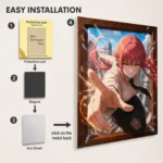 Anime Metal Poster Wall Decor - Chainsaw Makima - Image 2