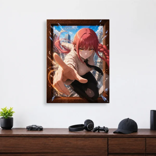 Anime Metal Poster Wall Decor - Chainsaw Makima - Image 4
