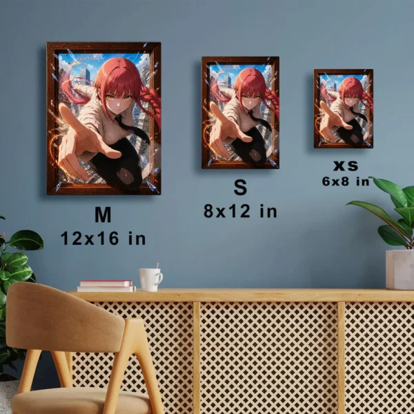 Anime Metal Poster Wall Decor - Chainsaw Makima - Image 7