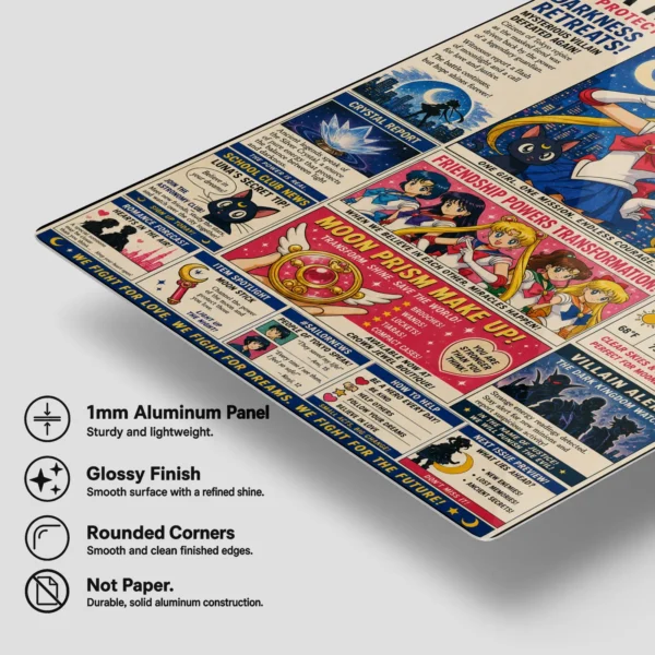 Anime Metal Poster Wall Decor - Sailor - A - Image 6
