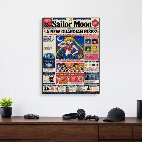 Anime Metal Poster Wall Decor - Sailor - A - Image 4