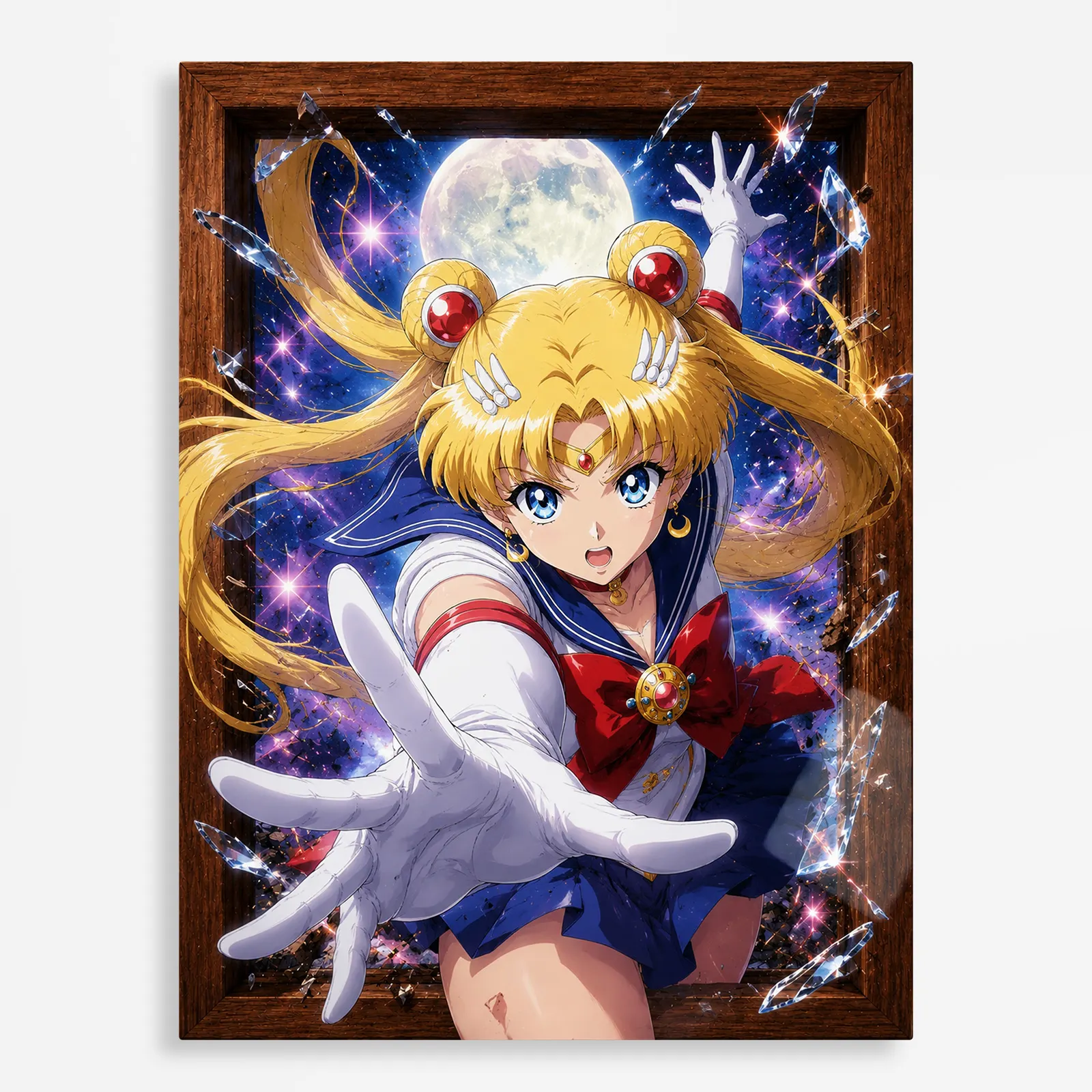anime metal poster (361) s1 Anime Metal Poster Wall Decor - Sailor - Usagi Tsukino - C - Image 1