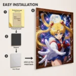 Anime Metal Poster Wall Decor - Sailor - Usagi Tsukino - C - Image 2