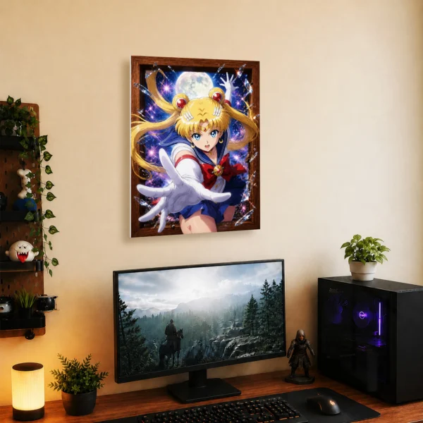 Anime Metal Poster Wall Decor - Sailor - Usagi Tsukino - C - Image 5