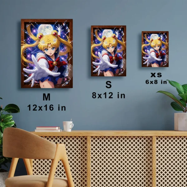 Anime Metal Poster Wall Decor - Sailor - Usagi Tsukino - C - Image 7