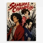Anime Metal Poster Wall Decor - Samurai
