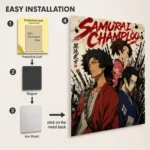 Anime Metal Poster Wall Decor - Samurai - Image 2