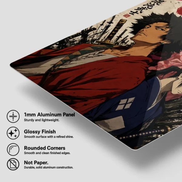 Anime Metal Poster Wall Decor - Samurai - Image 6