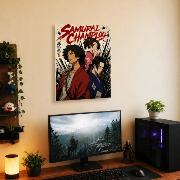 Anime Metal Poster Wall Decor - Samurai - Image 5