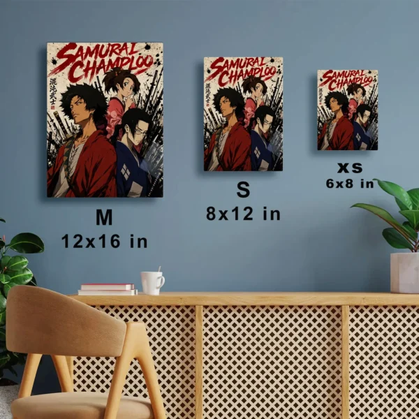 Anime Metal Poster Wall Decor - Samurai - Image 7