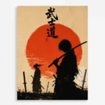 Anime Metal Poster Wall Decor - Samurai - A