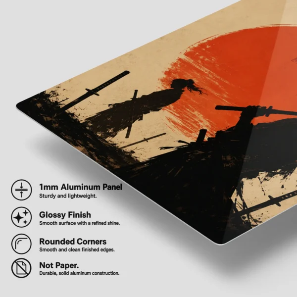 Anime Metal Poster Wall Decor - Samurai - A - Image 6