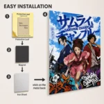 Anime Metal Poster Wall Decor - Samurai - B - Image 2