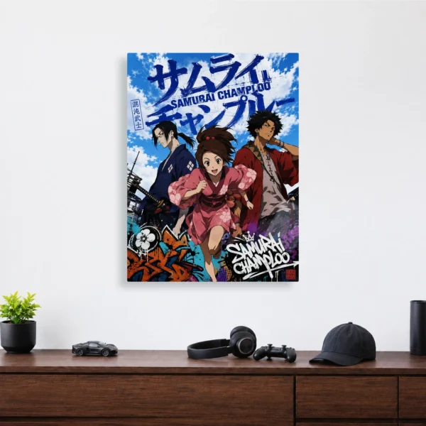 Anime Metal Poster Wall Decor - Samurai - B - Image 4