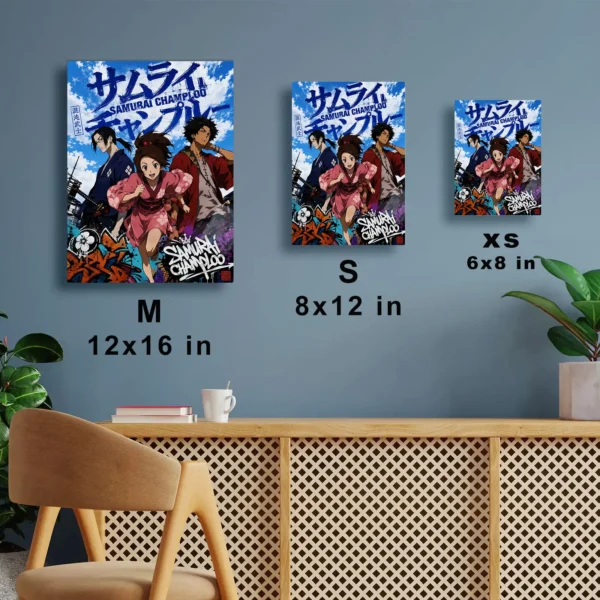 Anime Metal Poster Wall Decor - Samurai - B - Image 7