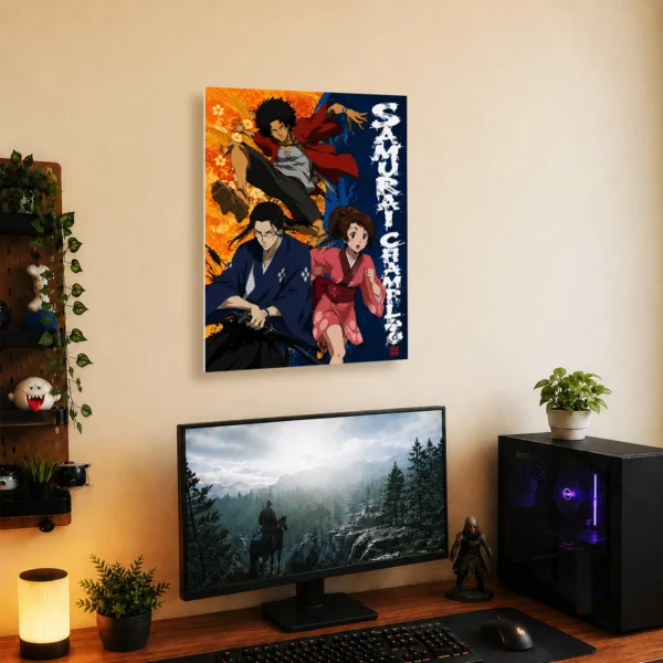 Anime Metal Poster Wall Decor - Samurai - D - Image 5
